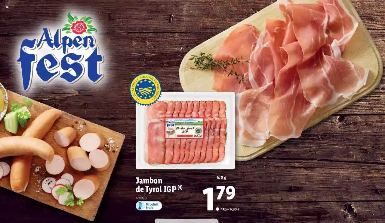 jambon de tyrol igp alpen fest