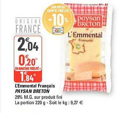 l'emmental français paysan breton