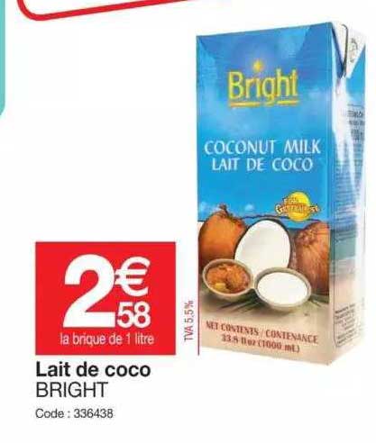 lait de coco bright