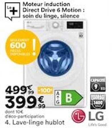 lave-linge hublot lg