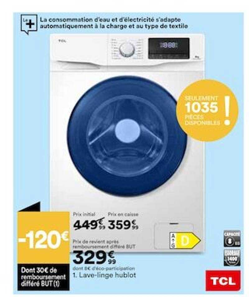 lave-linge hublot tcl