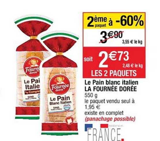 le pain blanc italien la fournée dorée