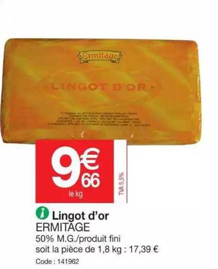 lingot d'or ermitage