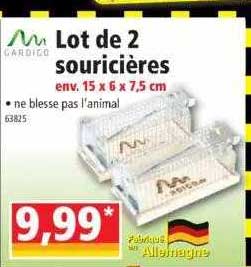 lot de 2 souricières gardigo