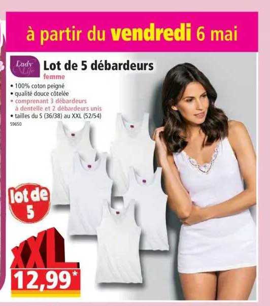 Lot De 5 Débardeurs Femme