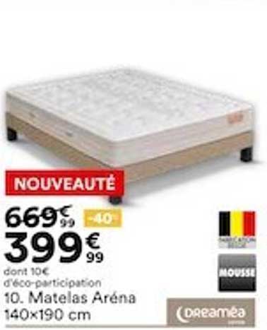 Matelas Aréna 140x190 Cm Dreaméa