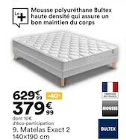matelas exact 2 140x190 cm