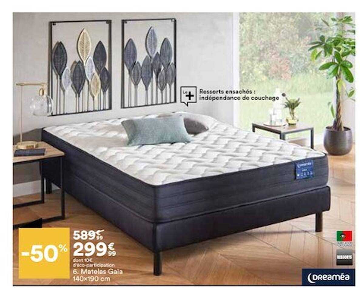 Matelas Gaïa 140x190 Cm Dreaméa
