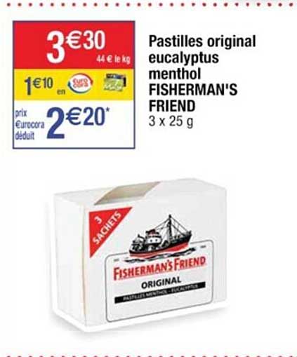 pastilles original eucalyptus menthol fisherman's friend