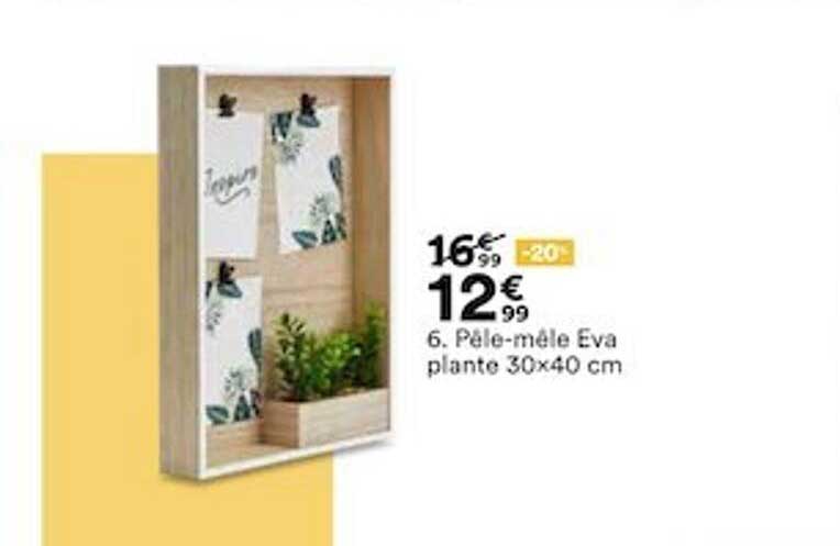 pêle-mêle eva plante 30x40 cm