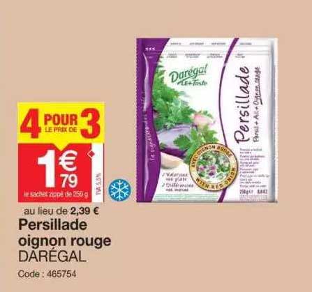 Persillade Oignon Rouge Darégal