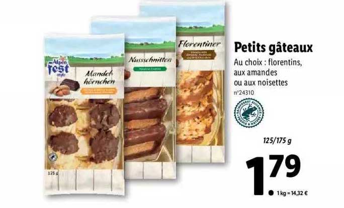 petits gâteaux alpen fest style