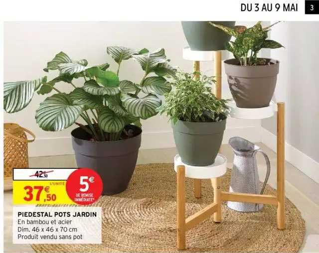 piédestal pots jardin