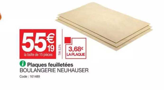 plaques feuilletées boulangerie neuhauser