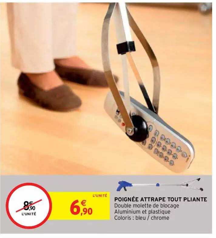 poignée attrape tout pliante