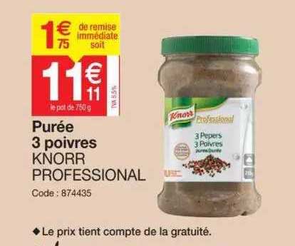Purée 3 Poivres Knorr Professional