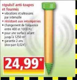 répulsif anti-taupes et fourmis