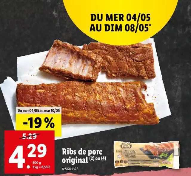 Ribs De Porc Original