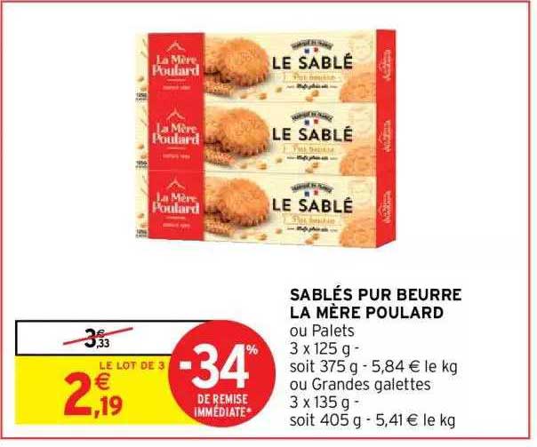 sablés pur beurre la mère poulard