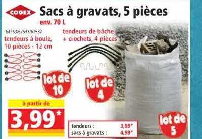 sacs à gravats, 5 pièces cogex