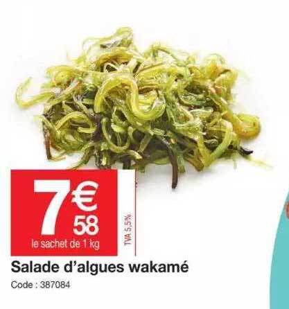 salade d'algues wakamé