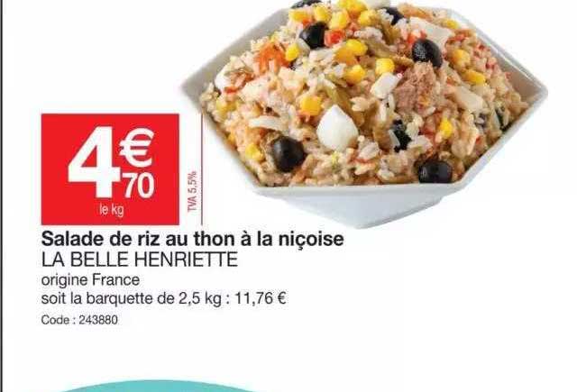 salade de riz au thon à la niçoise la belle henriette