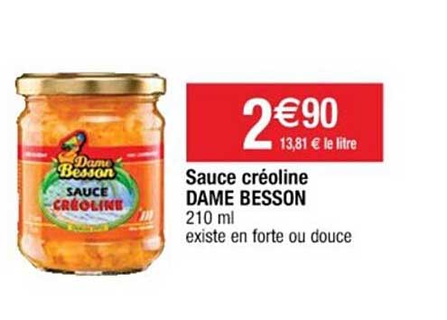 sauce créoline dame besson