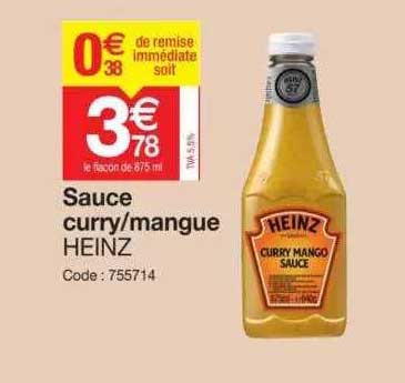 Sauce Curry-mangue Heinz