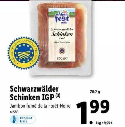 schwarzwälder schinken igp alpen fest