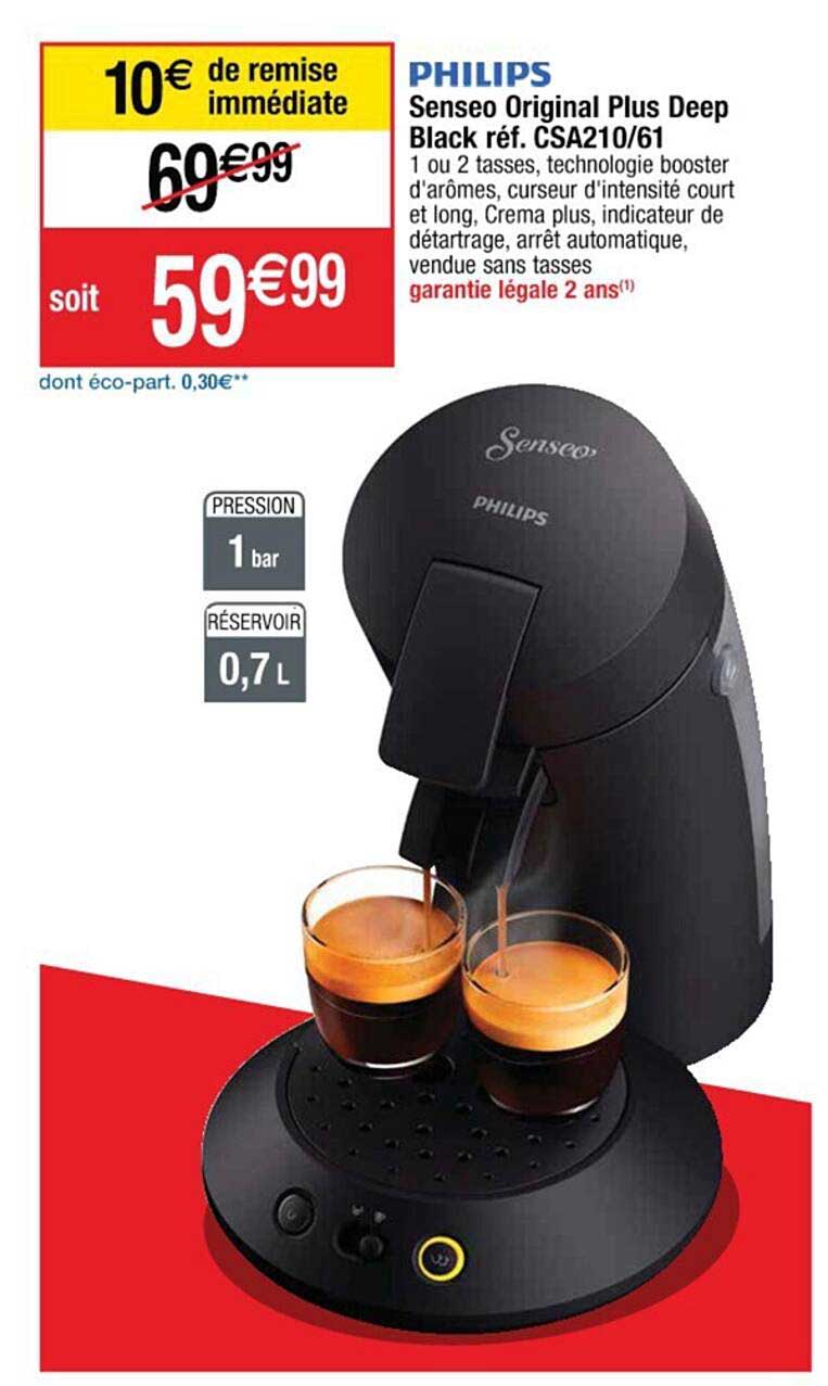 senseo original plus deep black philips