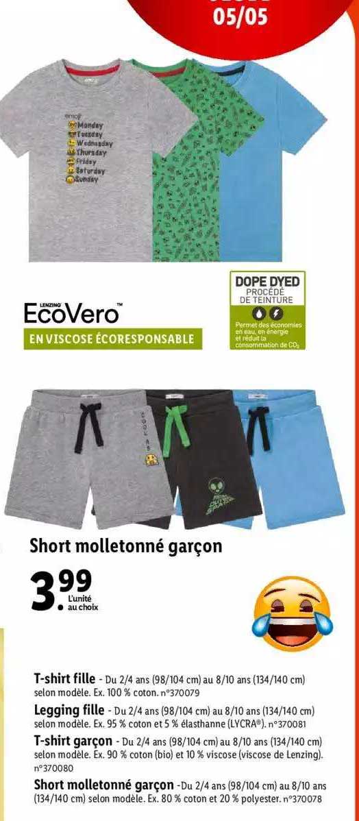 Short Molletonné Garçon