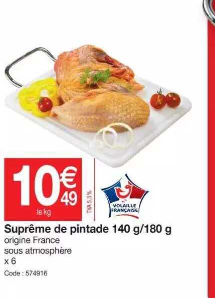 Suprême De Pintade 140 G - 180 G