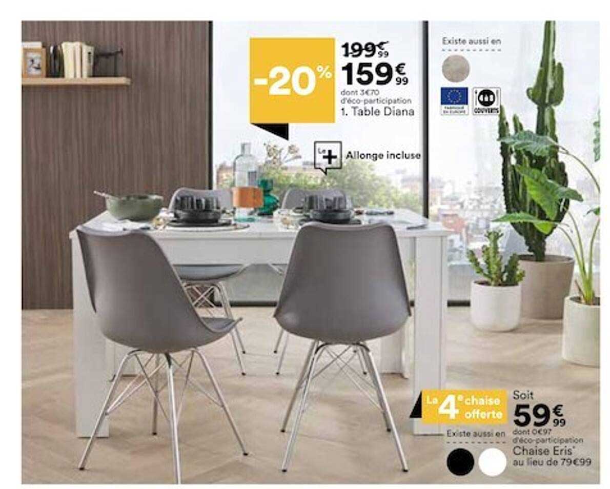 table diana chaise eris