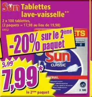tablettes lave-vaisselle sun