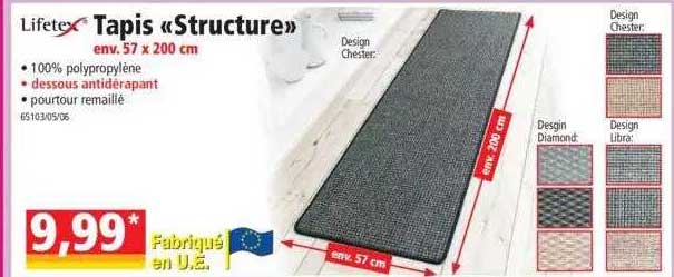 Tapis "structure" Lifetex