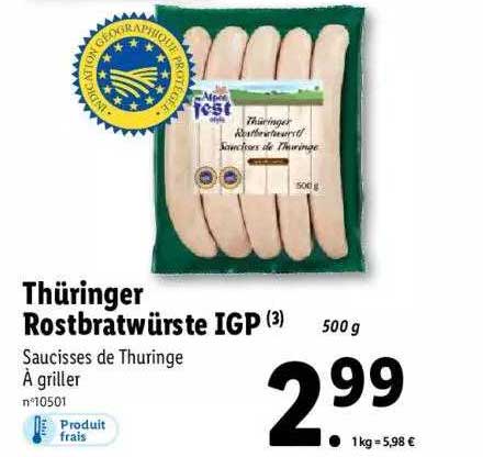 thüringer rostbratwürste igp alpen fest