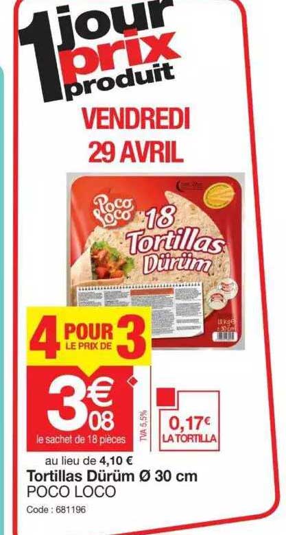 tortillas dürüm ø 30 cm poco loco