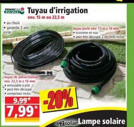 tuyau d'irrigation powertec garden