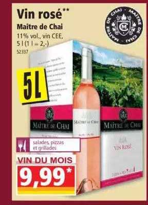 vin rosé maître de chai