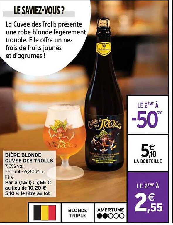 bière blonde cuvée des trolls
