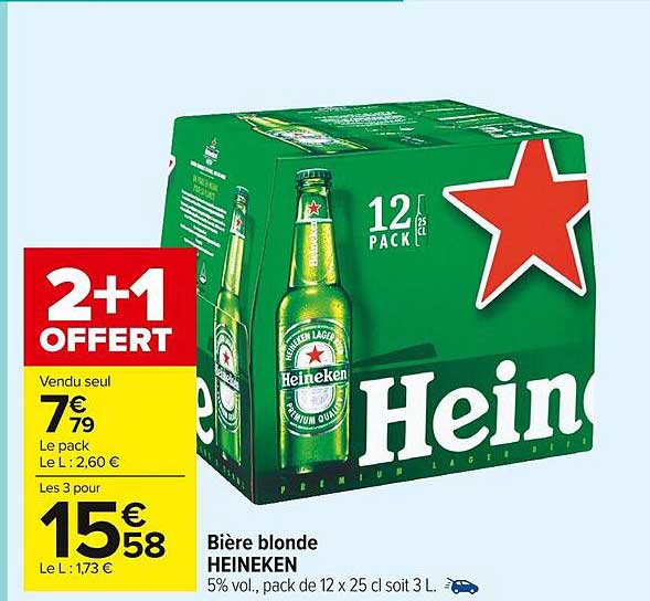 Bière Blonde Heineken