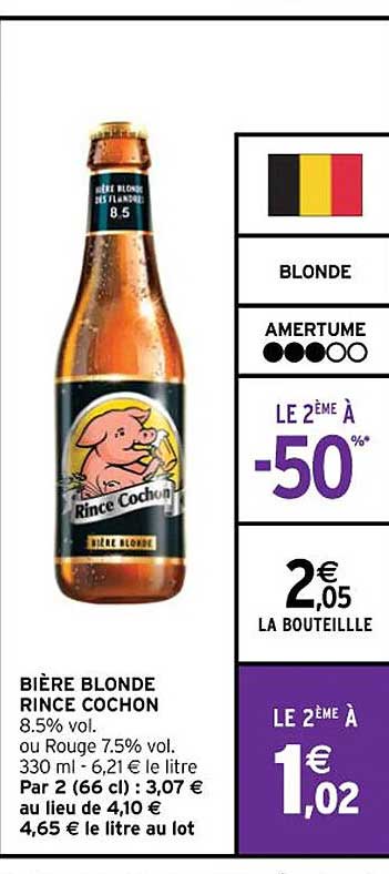 bière blonde rince cochon