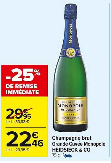 Champagne Brut Grande Cuvée Monopole Heidsieck & Co