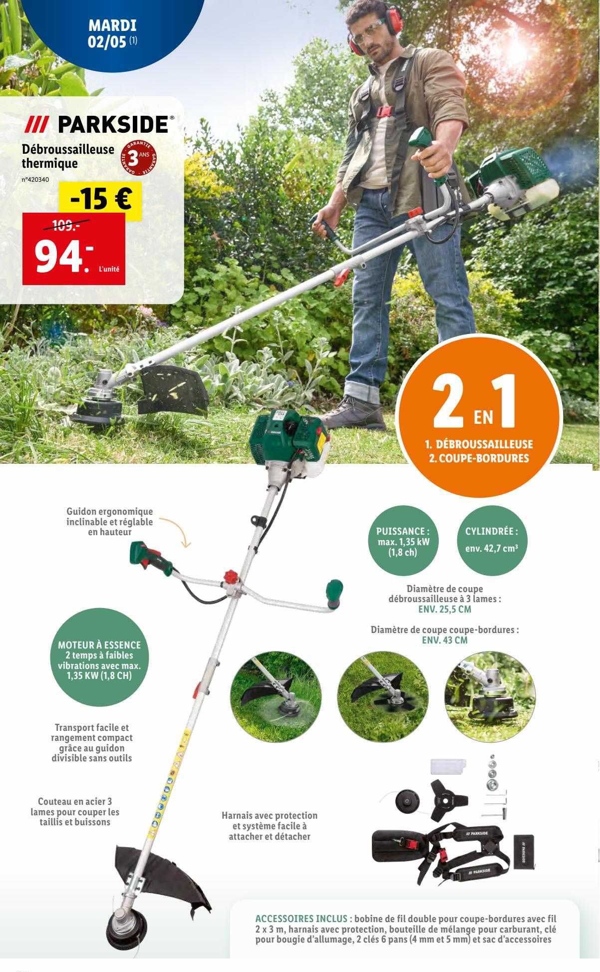 Débroussailleuse Thermique Parkside