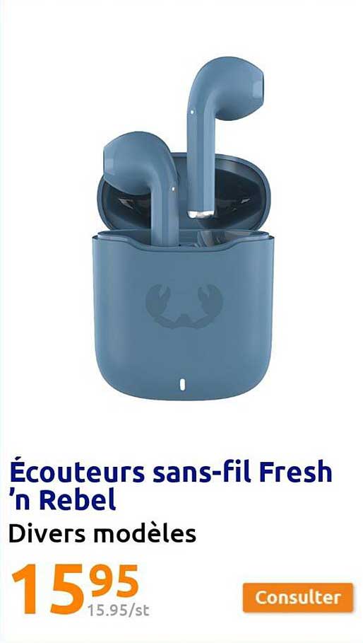 écouteurs sans-fil fresh 'n rebel