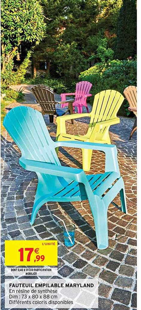 Fauteuil Empilable Maryland