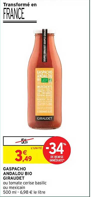 gaspacho andalou bio giraudet