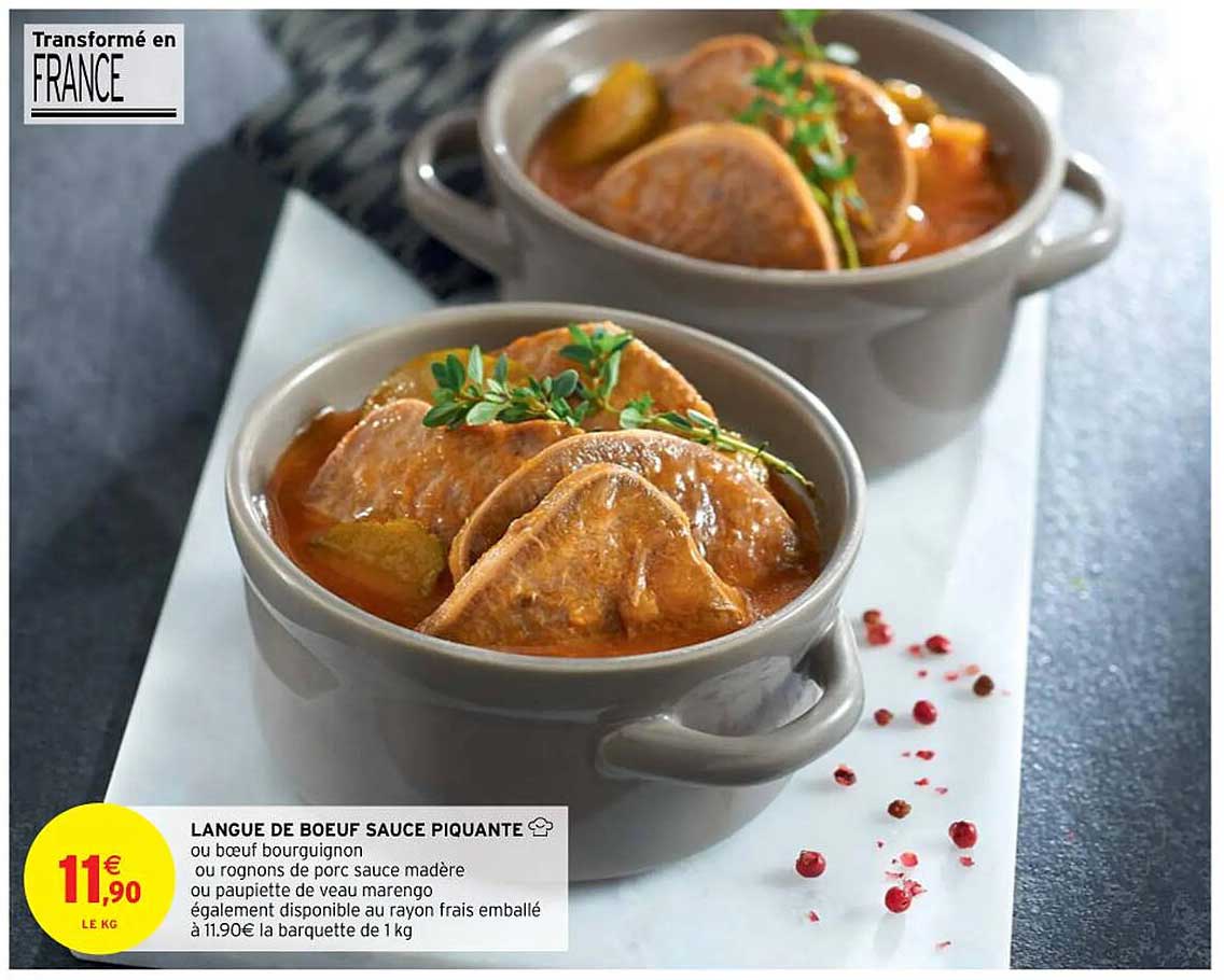 Langue De Boeuf Sauce Piquante
