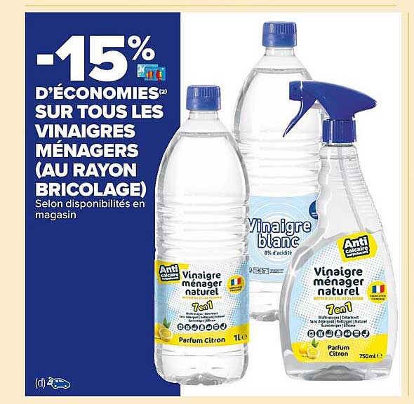 les vinaigres ménagers