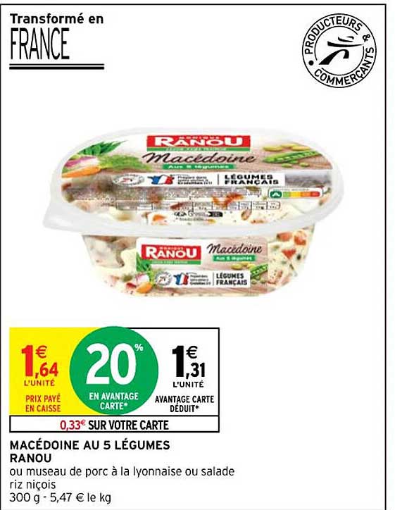 macédoine au 5 légumes ranou